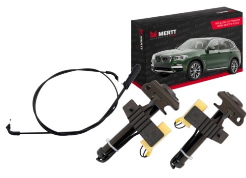 ZESTAW BMW G01 G02 NABÓJ PIROTECHNICZNY LEWY+PRAWY LINKA ZAMKA POKRYWY