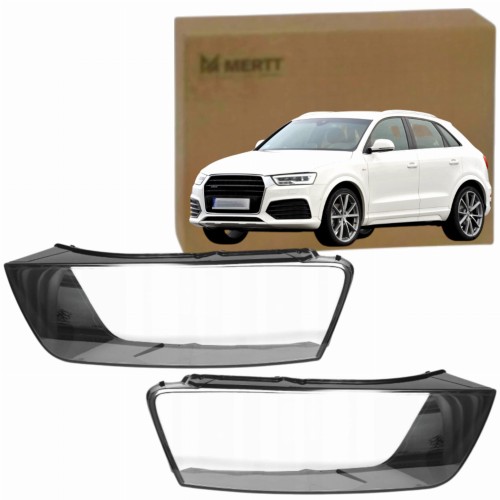 KPL x2 Klosz PRAWY LEWY szkło reflektora lampa AUDI Q3 8U 16-18
