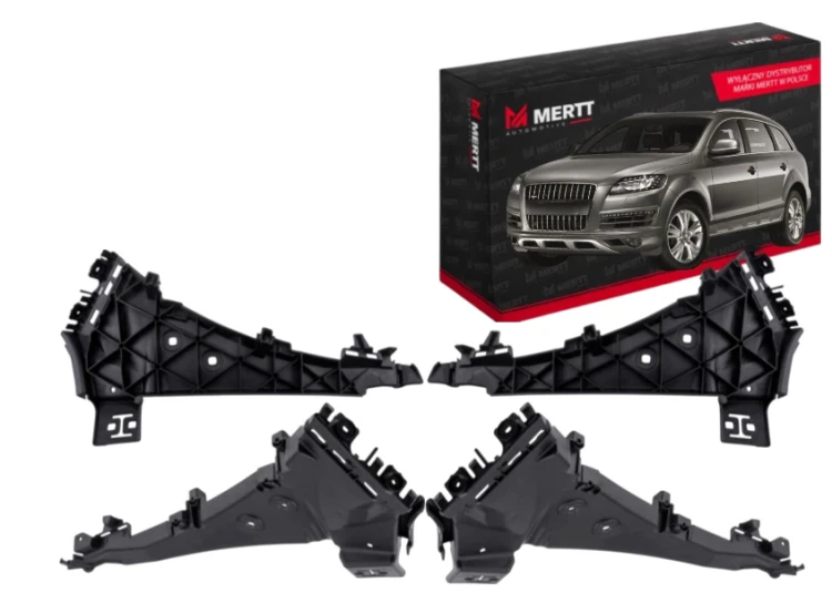ZESTAW AUDI Q7 4L 2006-2010 MOCOWANIE CHWYT ZDERZAKA ŚLIZG PRAWA+LEWA