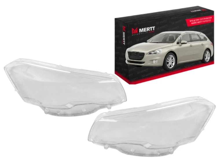 ZESTAW Peugeot 508 2015-2018 klosz szkło reflektora lampy przedniej LEWY+PR