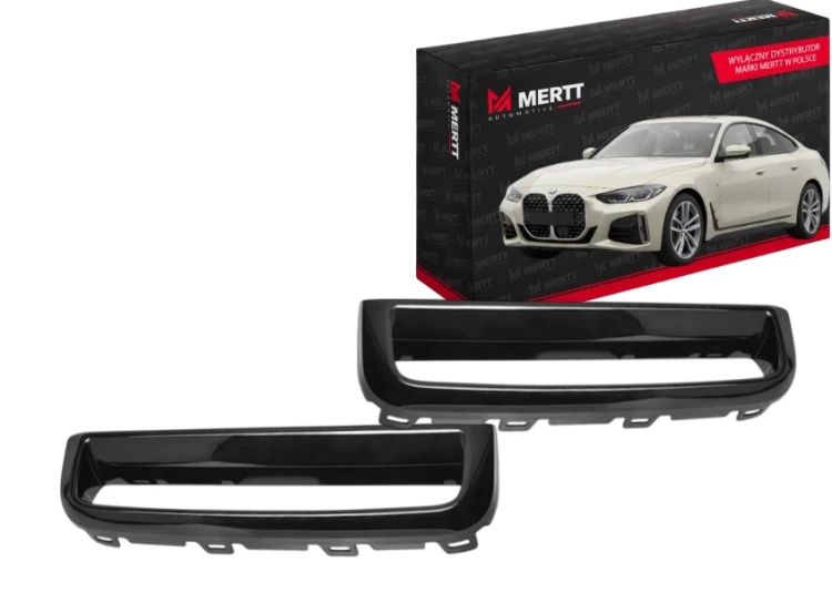 ZESTAW KRATKEK OSŁONA WLOT ZDERZAKA ATRAPA BOCZNA LEWA+PRAWA BMW 4 G26