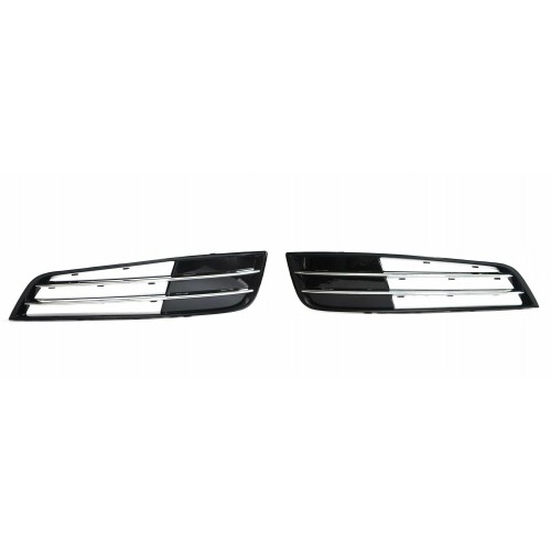 KPL x2 KRATKA LEWA + PRAWA zaślepka atrapa kratka zderzaka AUDI A8 D4 09-13