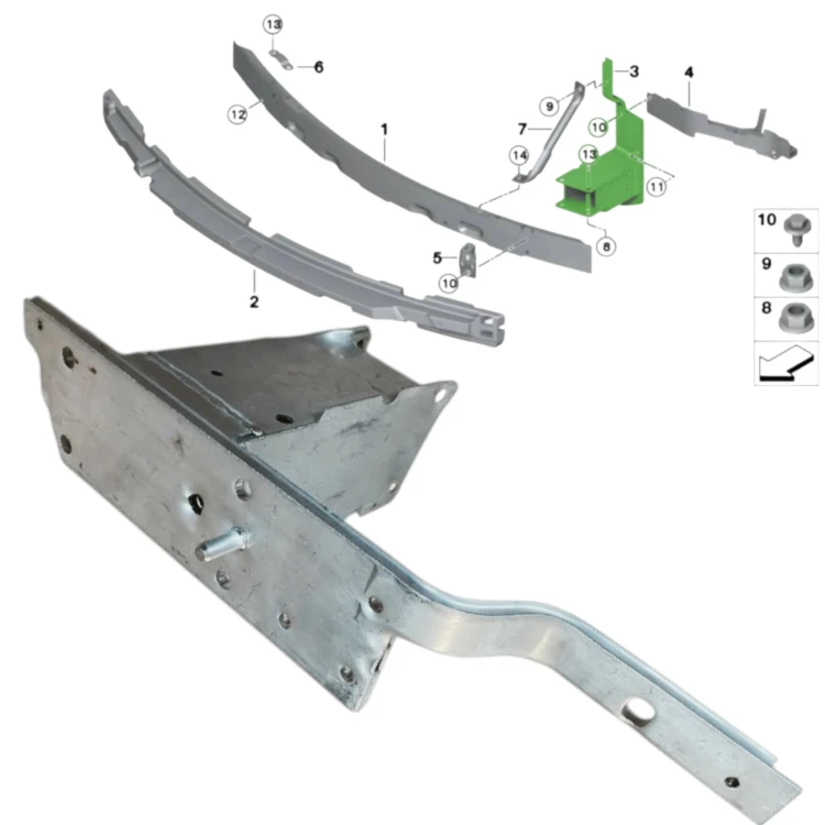 ZESTAW STERFA ZGNIOTU L+P OKULAR WSPORNIK LAMPY L+P bmw X5 F15 X6 F16