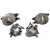 KPL x2 Halogen PRAWY LEWY lampa przeciwmgielna AUDI A4 B6 2000-2004