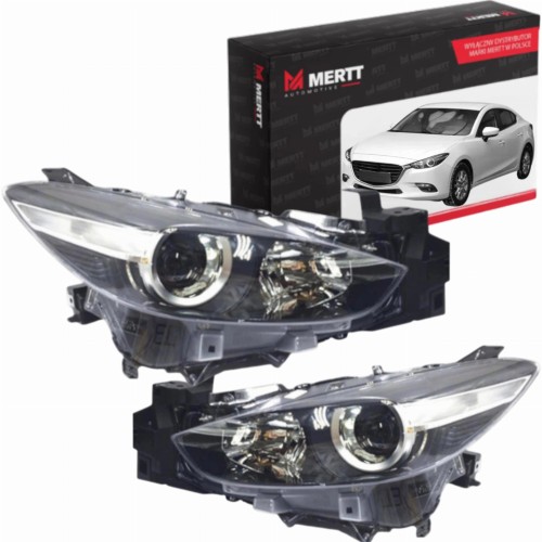 REFLEKTORY LAMPY PRZEDNIE PRAWA LEWA BACS51030 BACS51031 MAZDA 3 BM 2017+