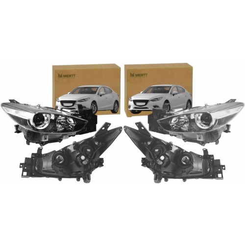 REFLEKTORY LAMPY PRZEDNIE PRAWA LEWA BACS51030 BACS51031 MAZDA 3 BM 2017+
