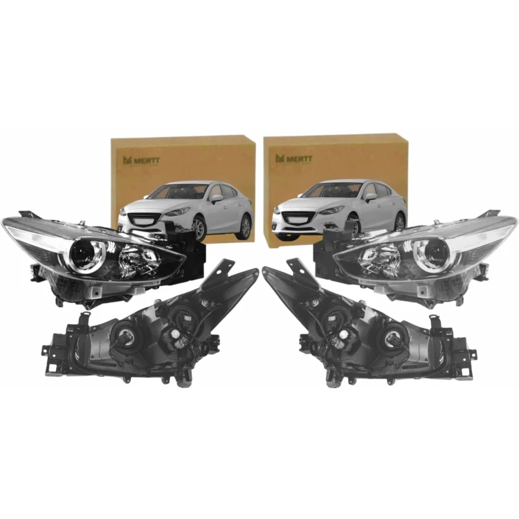 REFLEKTORY LAMPY PRZEDNIE PRAWA LEWA BACS51030 BACS51031 MAZDA 3 BM 2017+