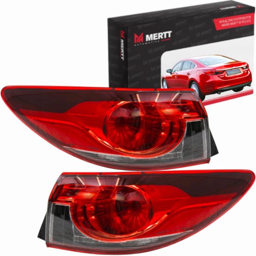SEDAN LAMPY W BŁOTNIK TYLNE LEWA PRAWA MAZDA 6 III GJ 2012-2018 KOMPLET