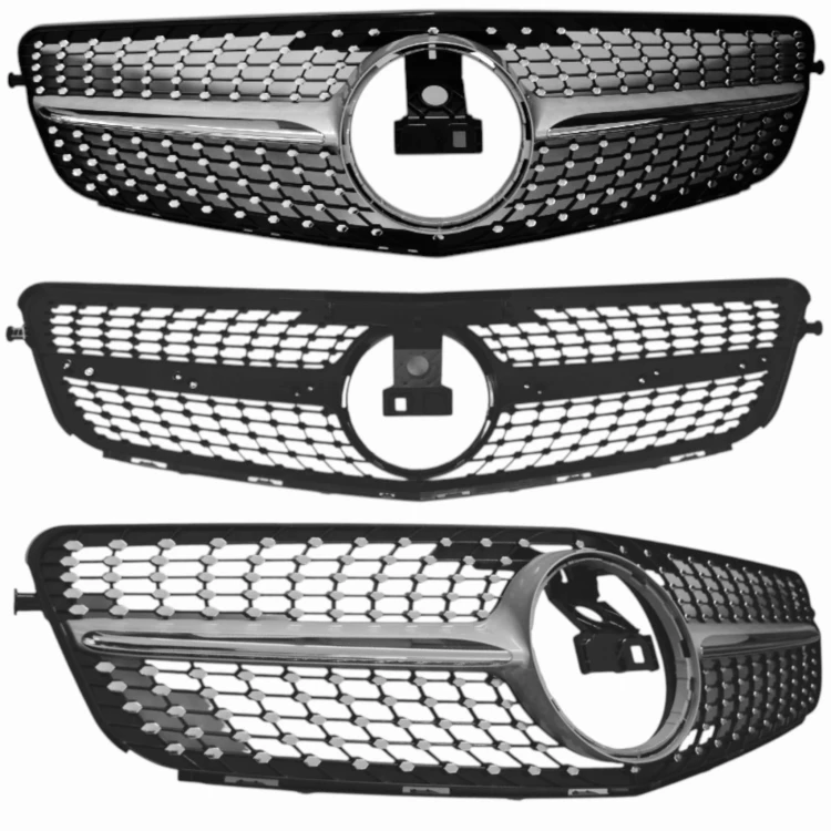 MERCEDES C W204 2007-2014 GRILL ATRAPA PRZEDNIA CHROM CHŁODNICY DIAMOND CZA