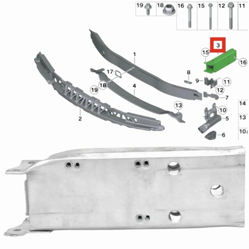 STREFA ZGNIOTU LEWA – BMW 1 3 F30/ F20 - 51117266191
