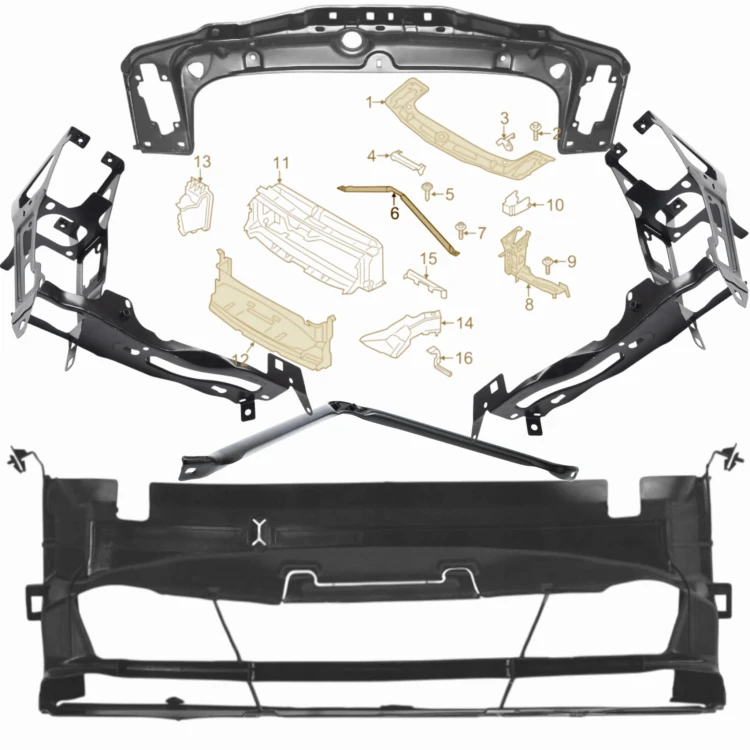 BMW F20 F21 F22 F23 F30 F31 F32 F33 ZESTAW WSPORNIKÓW WZMOCNIEŃ PASA PRZEDN