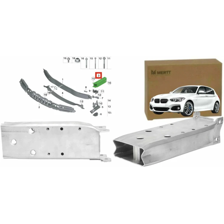 BMW 3 F30 F31 F20 F22 2011- STREFA ZGNIOTU ODBÓJ PASA PRAWA LEWA KOMPLET