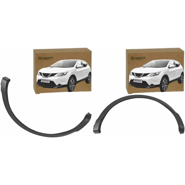 LISTWY NAKŁADKI BŁOTNIKÓW TYŁ PRAWA LEWA NISSAN QASHQAI 2014-2017 KOMPLET