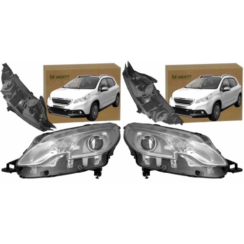 PEUGEOT 2008 2013-2019 REFLEKTOR LAMPA PRZEDNIA LEWA PRAWA H7 H7 KOMPLET
