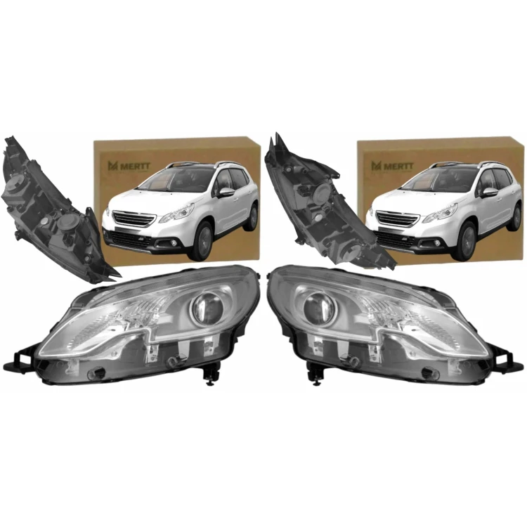 PEUGEOT 2008 2013-2019 REFLEKTOR LAMPA PRZEDNIA LEWA PRAWA H7 H7 KOMPLET