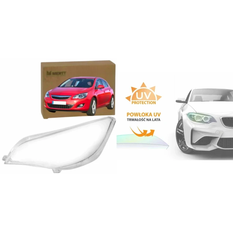 Opel ASTRA J 2010-2014 Klosz LEWY PRAWY szkło reflektora lamp PRZEDNICH KPL