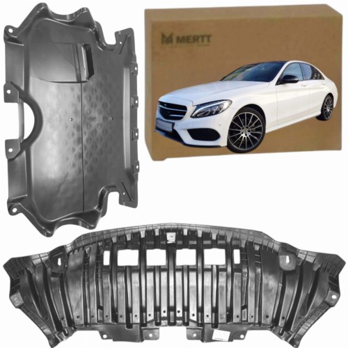 Mercedes C W205 4 MATIC 14-21 Osłony pod zderzak silnik podłoga płyta przód