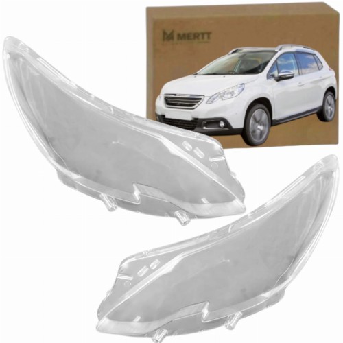 PEUGEOT 2008 2013-2019 PRAWY LEWY KLOSZ SZKŁO REFLEKTORA LAMPY PRZEDNIEJ