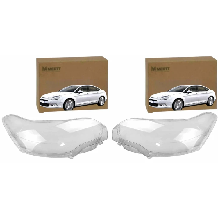LEWY PRAWY KLOSZ Reflektora przedniego szkło CITROEN C5 2010-2016 KOMPLET
