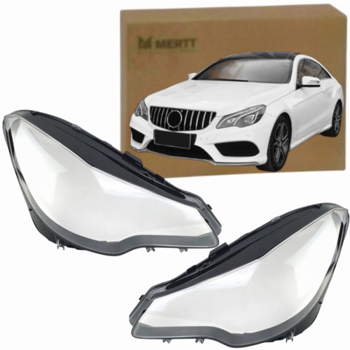 MERCEDES C207 13-16 KOMPLET KLOSZY reflektora przedniego szkło LEWE PRAWE