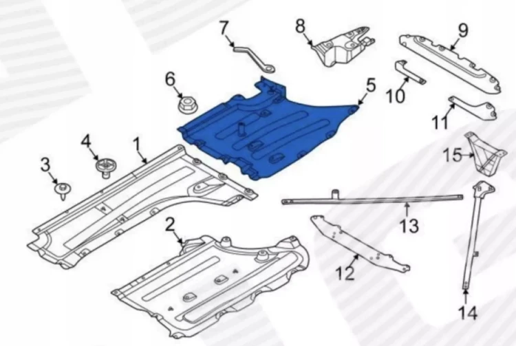 BMW X3 G01 X4 G02 18+ Podłoga materiał tylna LEWA PRAWA KOMPLET osłona