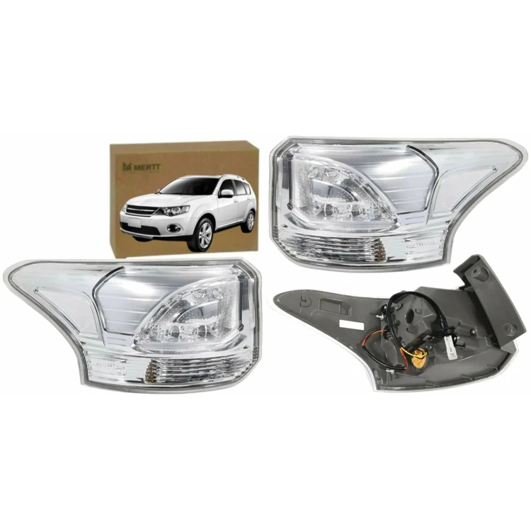 MITSUBISHI OUTLANDER 2013- LAMPA TYLNA LEWA PRAWA LED Z LISTWĄ ŻARÓWKOWĄ