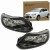 REFLEKTOR LAMPA PRZEDNIA LEWA PRAWA BLACK CZARNY FORD FOCUS 2011-2014 KPL