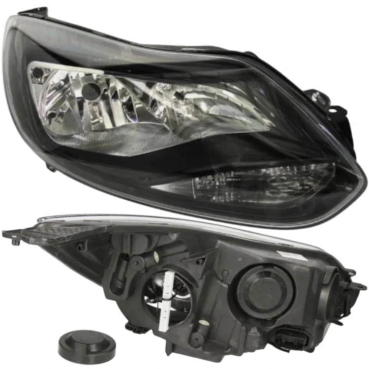 REFLEKTOR LAMPA PRZEDNIA LEWA PRAWA BLACK CZARNY FORD FOCUS 2011-2014 KPL