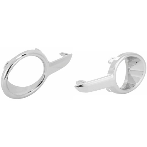 PEUGEOT 208 2012-2019 RAMKA halogenu ATRAPA lampy srebrna CHROM KOMPLET