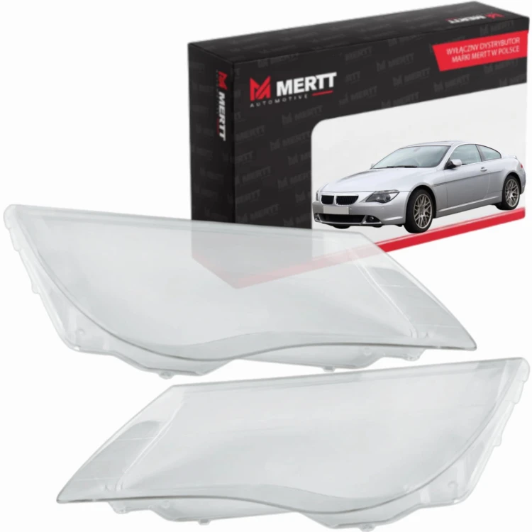 BMW 6 E63 E64 2007-2010 KOMPLET KLOSZY Reflektora przedniego szkło LEWE PRA