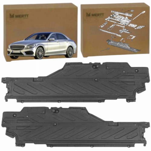 MATERIAŁOWA OSŁONA PODWOZIA LEWA PRAWA MERCEDES C W205 2014-2021 KOMPLET