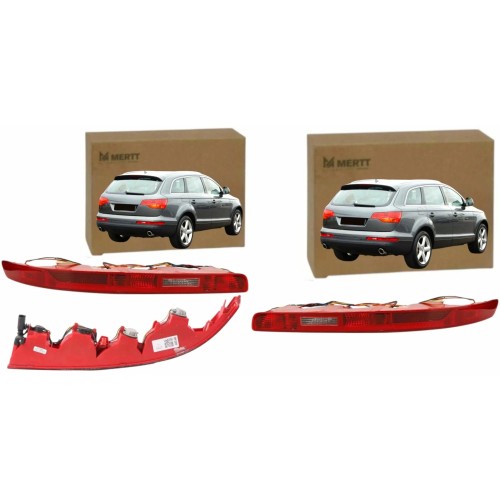 AUDI Q7 4L 2005-2015 LAMPY TYLNE ZDERZAKA TYLNEGO PRZECIWMGIELNE KOMPLET