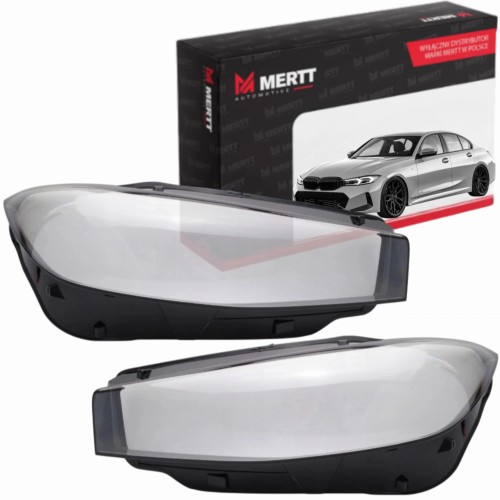 BMW 3 G20 G21 2022+ KLOSZ LEWY PRAWY szkło reflektora lampy przód KOMPLET