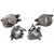 KPL x2 Halogen PRAWY LEWY lampa przeciwmgielna AUDI A4 B6 2000-2004