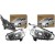 PEUGEOT 208 2012-2018 REFLEKTOR LAMPA PRZEDNIA PRAWA LEWA KOMPLET + SILNIKI
