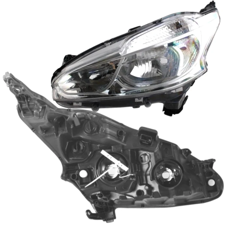 PEUGEOT 208 2012-2018 REFLEKTOR LAMPA PRZEDNIA PRAWA LEWA KOMPLET + SILNIKI