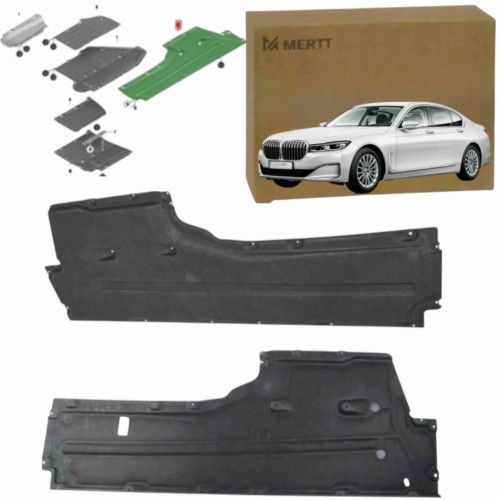 BMW SERIA 7 G12 2015-2022 OSŁONY PŁYTY PODWOZIA SILNIKA PRAWA LEWA KOMPLET
