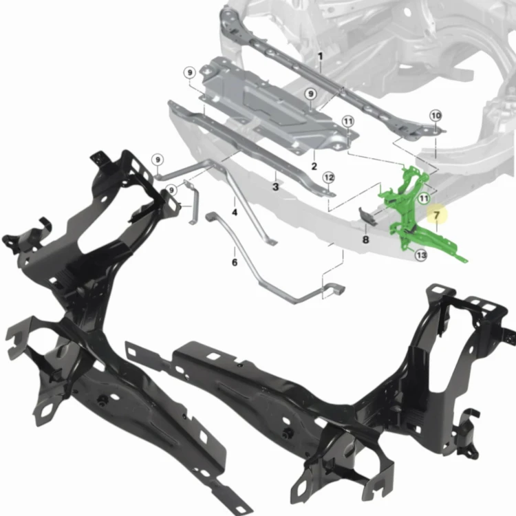 KPL x2 WSPORNIK PRAWY + LEWY okular mocowanie lampy uchwyt BMW 3 G20 G21