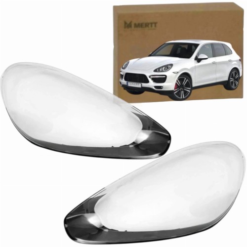 KLOSZ SZKŁO REFLEKTORA LAMPY PRZEDNIEJ KOMPLET PORSCHE CAYENNE 2015-2017