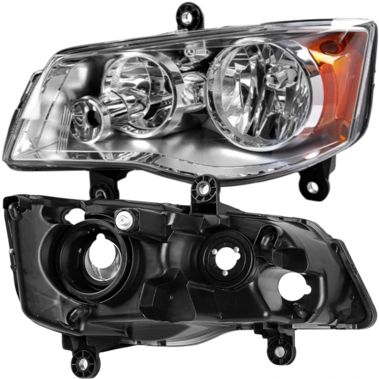 REFLEKTORY LAMPY PRZÓD LEWY PRAWY DODGE GRAND CARAVAN 2008-2016 KOMPLET