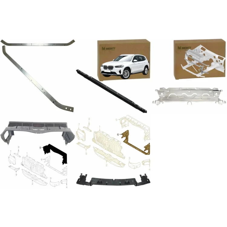 BMW X3 X4 G01 G02 2017+ WZMOCNIENIE KIEROWNICA POWIETRZA BELKA GÓRNA DOLNA