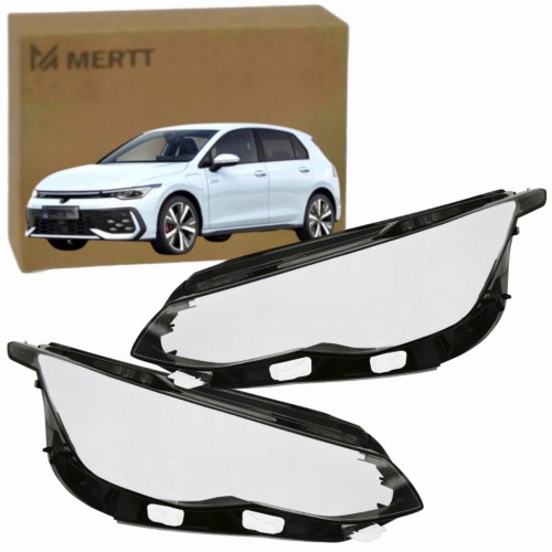 PRAWY LEWY KLOSZ SZKŁO REFLEKTORA LAMPY PRZEDNIEJ VW GOLF VIII 2019-2023