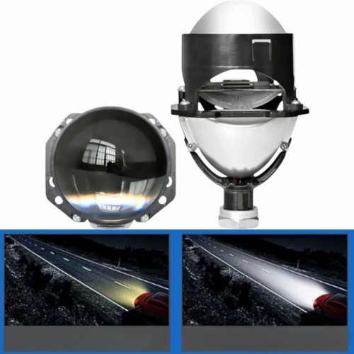 Soczewki projektory Bi LED Grant 2.5 komplet 6000K ADAPTER H7 H4 KOMPLET