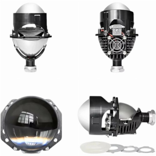 Soczewki projektory Bi LED Grant 2.5 komplet 6000K ADAPTER H7 H4 KOMPLET