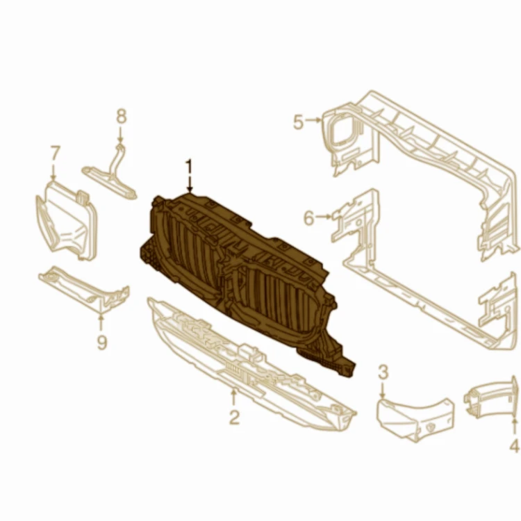 BMW X3 G01 G02 GRILL ATRAPA ROLETA ŻALUZJA powietrza WLOT LIFT 51745A1DA48