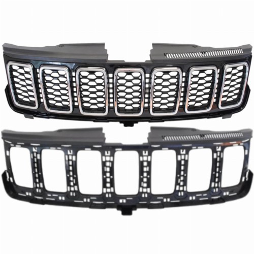atrapa grill zderzaka Jeep GRAND CHEROKEE WK2 chromowany 2017+ mocowanie