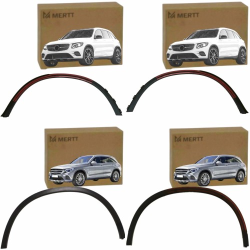 LISTWY BŁOTNIKÓW PRZÓD TYŁ PRAWA LEWA MERCEDES GLC X253 2015-2019 KOMPLET