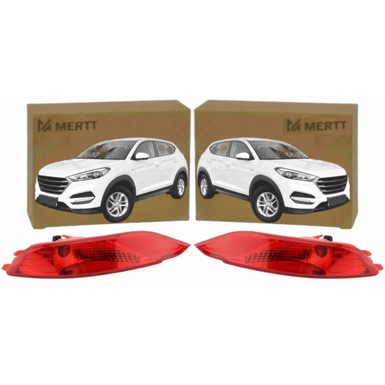 Lampy tył przeciwmgielne halogeny zderzak Hyundai Tucson III 15-18 KOMPLET