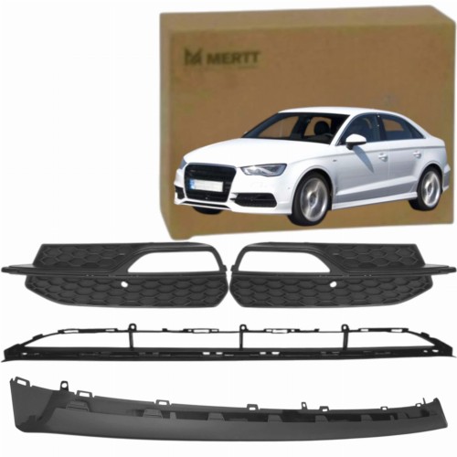 AUDI A3 8V 2012-2016 SEDAN S-LINE ATRAPY KRATKI ZDERZAKA PRZÓD ZAŚLEPKI