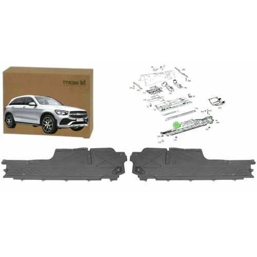 OSŁONA płyta PODWOZIA PRAWA LEWA KOMPLET MERCEDES GLC X253 C253 2015-2019